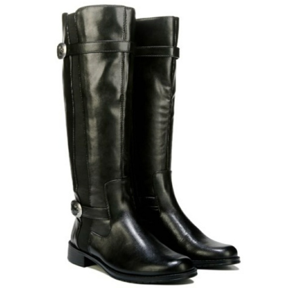 aerosoles black riding boots